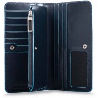 Кожаный кошелек Piquadro BL SQUARE/N.Blue PD4573B2R_BLU2