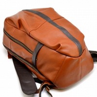 Кожаный мужской рыжий рюкзак TARWA gb-7340-3md