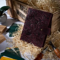 Кожаный картхолдер Hi Art «Let's Go Travel» CH-06 Shabby Plum