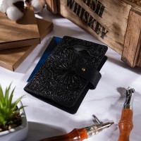 Обложка для паспорта из кожи Hi Art «Mehendi Art» PB-02/1 Shabby Night