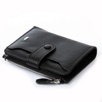 Женский кожаный кошелек Classik  DR. BOND WN-23-17 black