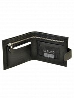Мужской кожаный черный кошелек Classik dr.Bond MS-12 black