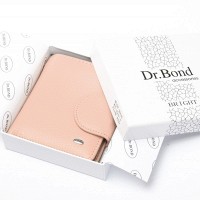 Женский кожаный кошелек Bright DR. BOND WS-415-1 pink