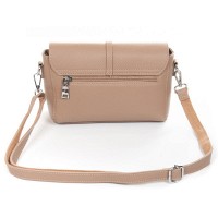 Женская кожаная молодежная сумка ALEX RAI 99121 khaki