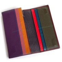 Женский кожаный кошелек Rainbow DR. BOND WRS-501-2 wine red