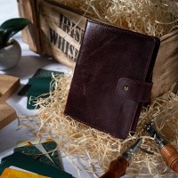 Кожаный картхолдер Hi Art CH-06 Crystal Sangria