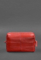  Кожаная косметичка-несессер 3.1 Красный краст BN-CB-3-1-RED