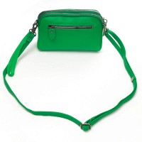 Женский молодежный кожаный клатч ALEX RAI 88085 l.green
