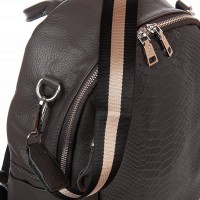 Женская кожаный рюкзак ALEX RAI 8907-9 grey