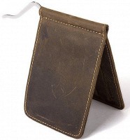 Мужской кожаный зажим для купюр Vintage 14935