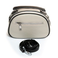 Женский молодежный кожаный клатч ALEX RAI 29052 pale grey