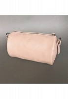 Кожаная поясная сумка/ кроссбоди Cylinder пудровая флотар TW-CILINDR-PUDRA-FLO