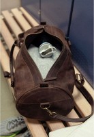 Мужская кожаная сумка-бочонок BlankNote Harper «Орех»