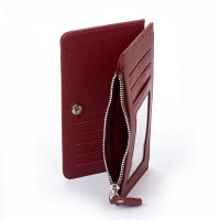 Женский кожаный кошелек Classik DR. BOND WN-23-16 wine-red