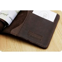 Мужской кожаный зажим для купюр BlankNote 1.0 орех