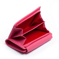 Женский кожаный кошелек Bright DR. BOND WS-31 plum-red