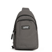 Мужская тканевая сумка-слинг Lanpad 86803 grey мал
