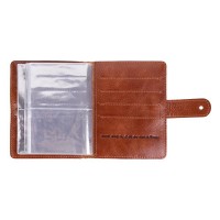 Кожаный картхолдер Hi Art «Mehendi Classic» CH-06 Crystal Amber