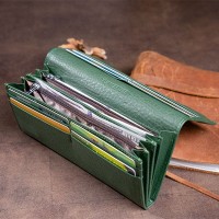 Женский кожаный кошелек ST Leather 19240 Зеленый