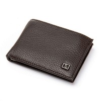 Мужской кожаный кошелек с зажимом для купюр BE BRETTON 168-24A brown