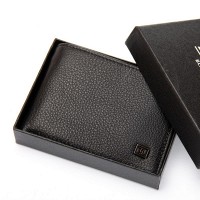 Мужской кожаный кошелек с зажимом для купюр BE BRETTON 168-24B black