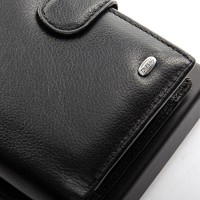 Кожаный мужской кошелек Classic DR. BOND MS-30 black