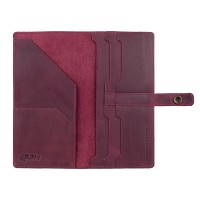 Тревел-кейс из кожи Hi Art TC-01 Shabby Plum Mehendi Classic