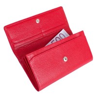Женский кожаный красный кошелек DESISAN SHI150-4