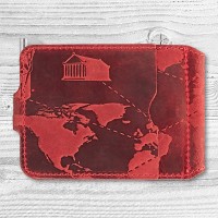 Зажим для купюр Hi Art «7 wonders of the world» MC-01 Shabby Red Berry