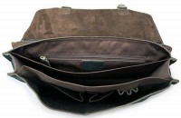 Мужской кожаный черный портфель Vintage 14248