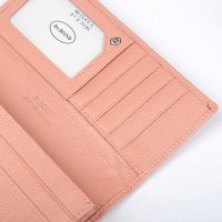 Женский кожаный кошелек Classik  DR. BOND W501 pink purple