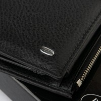 Мужское кожаное портмоне Classic  DR. BOND MB-2 black