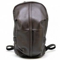 Кожаный мужской коричневый рюкзак TARWA gc-7340-3md
