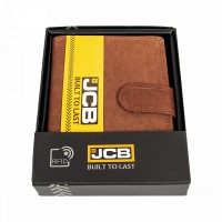 Английский мужской кожаный кошелек JCB NC36MN Tan (Рыжий)