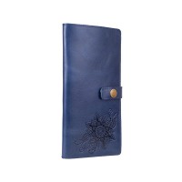 Тревел-кейс из кожи Hi Art TC-01 Crystal Blue Mehendi Classic