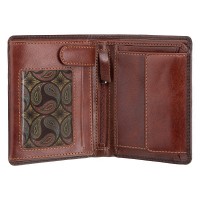 Кожаный мужской кошелек Visconti AT62 Hector c RFID (Burnish Tan)