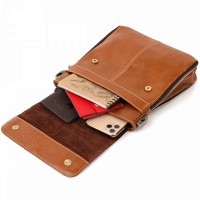 Мужская кожаная сумка через плечо Vintage 20830 