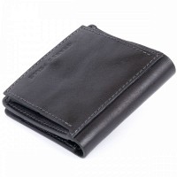 Мужское кожаное портмоне GRANDE PELLE 11329 Черное