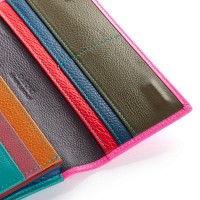 Женский кожаный кошелек Rainbow DR. BOND WRS-501-2 plum-red