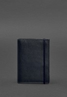 Кожаная обложка для паспорта 1.0 темно-синяя краст BN-OP-1-NAVY-BLUE