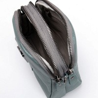 Молодежный клатч из кожи ALEX RAI 88089 blue