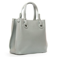 Женская кожаная сумка ALEX RAI 1546 light-grey