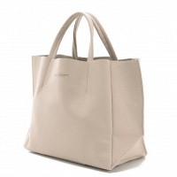 Высококачественная женская сумочка Poolparty SOHO из натуральной кожи бежевая