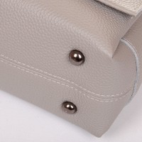 Женская кожаная сумка ALEX RAI 99105 l.gray