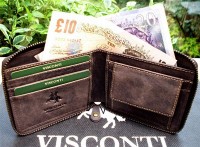 Мужской кошелек Visconti BULLET 702 из натуральной кожи