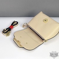 Небольшая женская бежевая сумка Diary Klava