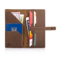 Тревел-кейс из кожи Hi Art TC-01 Shabby Olive Let's Go Travel