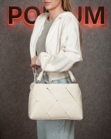 Женская кожаная сумка ALEX RAI 6610 white