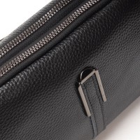 Женский молодежный кожаный клатч ALEX RAI 99084 black