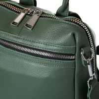 Женская кожаный рюкзак ALEX RAI  8781-9 green